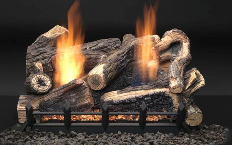 gas logs fireplace